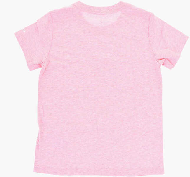 Tricouri Converse Printed Crewneck T-Shirt Pink Baieti (BM 18686989) 3