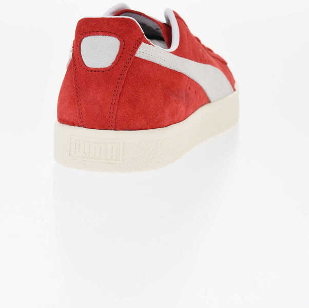 Sneakers PUMA Suede Clyde Og Low-Top Sneakers With Golden Effect Logo Red Barbati (BM 18687001) 2