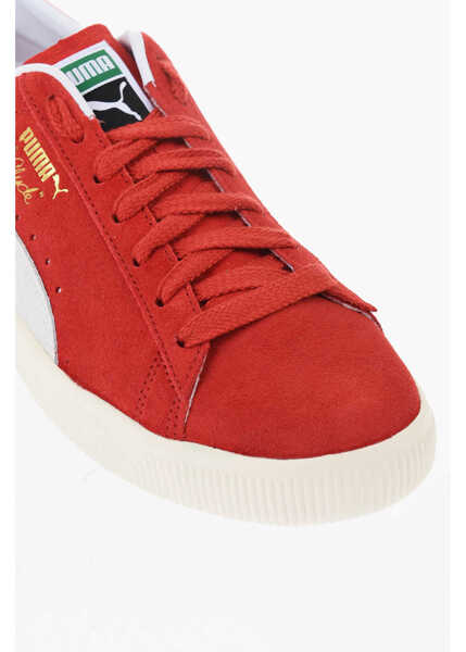 Sneakers PUMA Suede Clyde Og Low-Top Sneakers With Golden Effect Logo Red Barbati (BM 18687001) 4