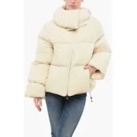Geci de iarna Collar-Shaped Hood Storm Rod Down Jacket Femei