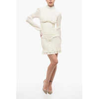 Rochii scurte Long Sleeved Dress With Ruffles Femei