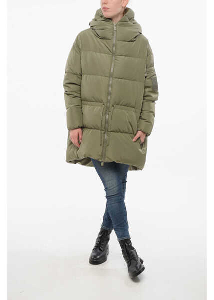 Geci de iarna Bacon Multipocketed Cloud Down Jacket With Drawstringed Waist Military Green Femei (BM 18687064) 4