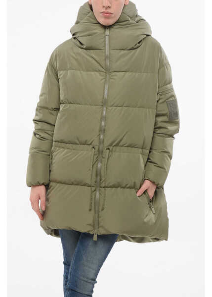 Geci de iarna Bacon Multipocketed Cloud Down Jacket With Drawstringed Waist Military Green Femei (BM 18687064) 1