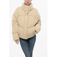 Geci de iarna Hoodless New Order Down Jacket With Hidden Closure Femei