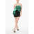 Elisabetta Franchi Draped Trompe L'oiel Dress Green