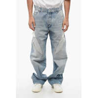Blugi drepti Loose Fit Jeans With Contrasting Details 26Cm Barbati