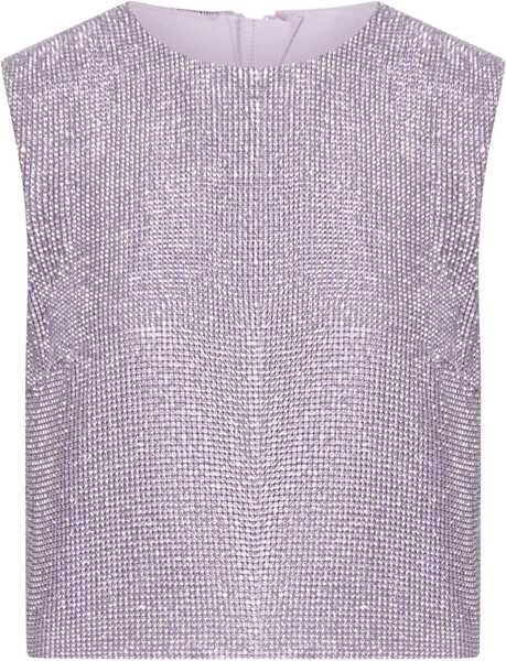 Bluze Self-Portrait Metal Mesh Top LILAC Femei (BM 18687370) 1
