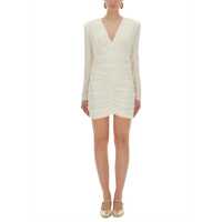 Rochii casual Satin Gathered Mini Dress Femei