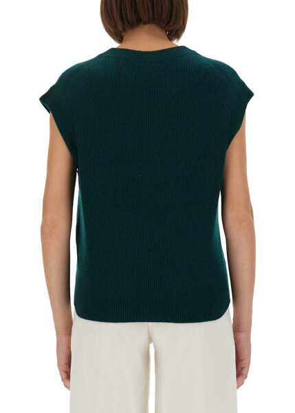 Veste casual GUEST IN RESIDENCE Ribbed Knit Vest GREEN Femei (BM 18687400) 3