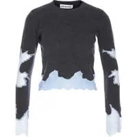 Pulovere casual Jersey With Lace Inserts Femei