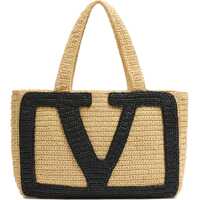 Genti de mana "Viva Superstar" Large Raffia Shopping Bag Femei