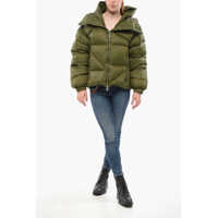 Imbracaminte Dama pagina 636 - Geci de iarna Bacon Hooded New Double Down Jacket With Front Zip Military Green Femei (BM 18687565) - B-mall.ro