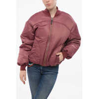 Bomber jacket Full-Zip Twill Padded Bomber Jacket Femei