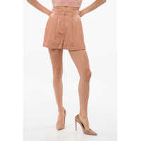 Pantaloni scurti Single-Pleated Shiny Shorts Femei