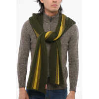 Esarfe Striped Alpaca Blend Scarf With Hood Barbati