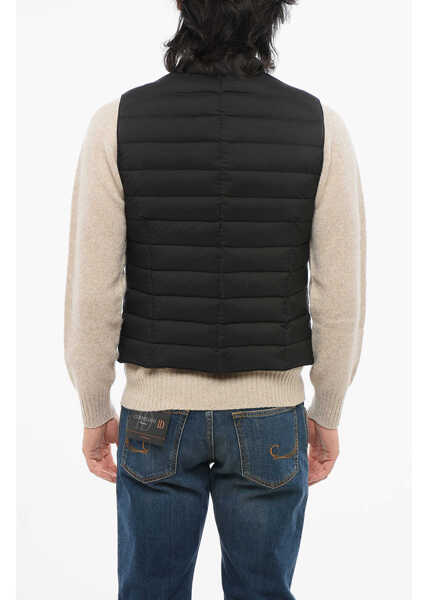 Geci de iarna Moorer Sleeveless Sidney Quilted Down Vest Black Barbati (BM 18687772) 2