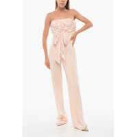 Salopete Strapless Jumpsuit With Foulard Detail Femei
