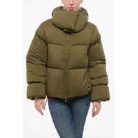 Geci de iarna Collar-Shaped Hood Storm Rod Down Jacket Femei