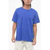 Tricouri Solid Color Bulky Fit T-Shirt With Printed Logo Barbati