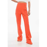 Pantaloni casual Elisabetta Franchi Front Pleated Bootcut Pants
