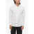 Balmain Solid Color Poplin Cotton Shirt White