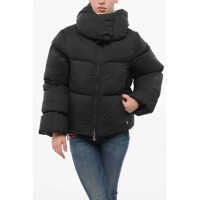 Geci de iarna Collar-Shaped Hood Storm Rod Down Jacket Femei