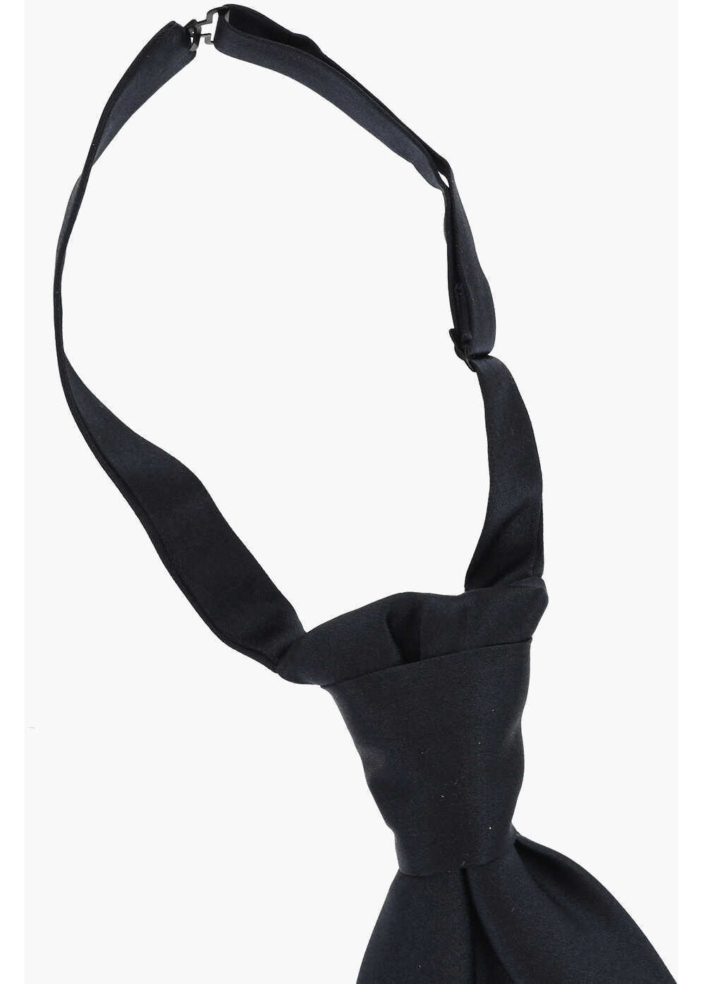 Cravate CORNELIANI Solid Color Satin Ascot Tie Midnight Blue Barbati (BM 18688162) 2