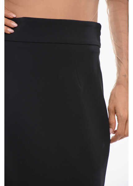 Fuste lungi Elisabetta Franchi Back Split Lined Pencil Skirt Black Femei (BM 18688222) 3