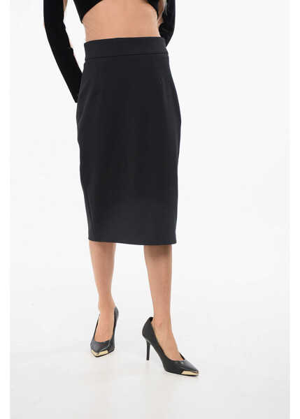 Fuste lungi Elisabetta Franchi Back Split Lined Pencil Skirt Black Femei (BM 18688222) 1