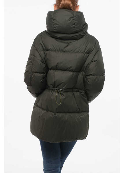 Geci de iarna Bacon Multipocketed Cloud Down Jacket With Drawstringed Waist Military Green Femei (BM 18688249) 2