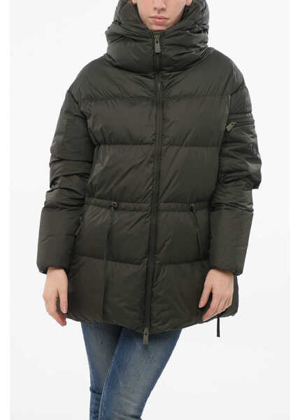 Geci de iarna Bacon Multipocketed Cloud Down Jacket With Drawstringed Waist Military Green Femei (BM 18688249) 1