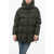 Bacon Multipocketed Cloud Down Jacket With Drawstringed Waist Military Green