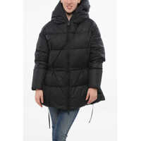 Geci de iarna Multipocketed Cloud Down Jacket With Drawstringed Waist Femei