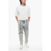 Blugi Balmain pentru Barbati - Blugi drepti Balmain Straight Fit Biker Jeans With Straps 16Cm Blue Barbati (BM 18688384) - B-mall.ro