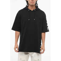 Bluze de trening Short Sleeved Brushed Cotton Hoodie Barbati
