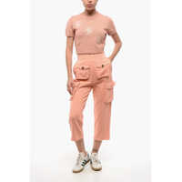 Imbracaminte Dama pagina 407 - Pantaloni casual Elisabetta Franchi Brushed Cotton Multipocket Pants Orange Femei (BM 18688405) - B-mall.ro