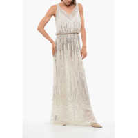 Rochii lungi Elisabetta Franchi Red Carpet Sequined Tulle Maxidress