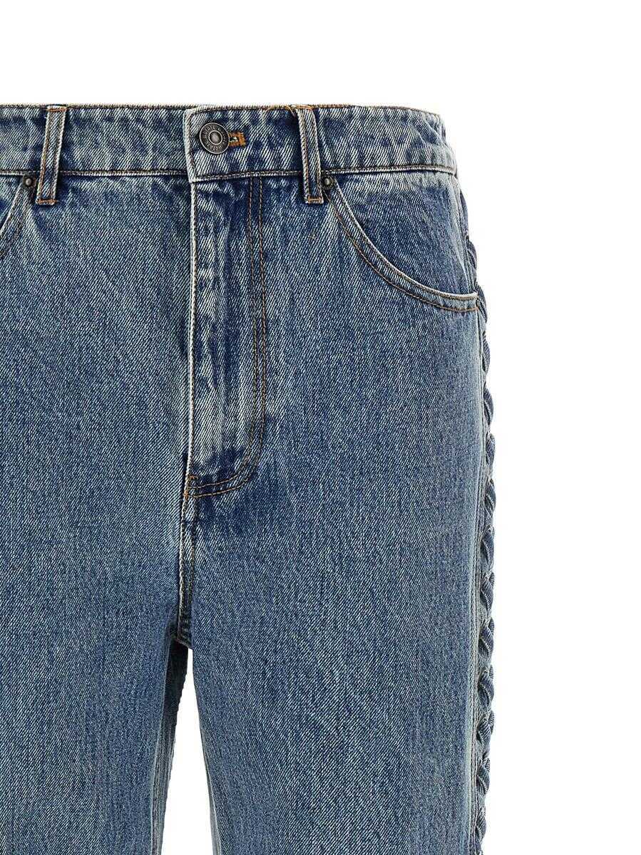 Blugi ROTATE Birger Christensen Rotate Birger Christensen Laced Straight Leg Jeans BLUE Femei (BM 18688749) 4