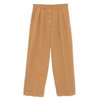 Pantaloni casual Forte_Forte Fluid Cotton Bull Sartorial Low Waist Pants Clothing Femei