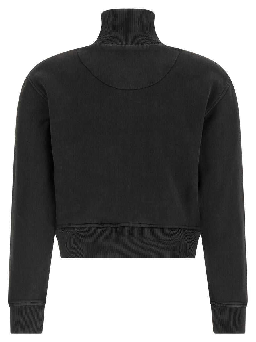 Pulovere THE ATTICO The Attico Zip Sweatshirt Black Femei (BM 18689376) 2
