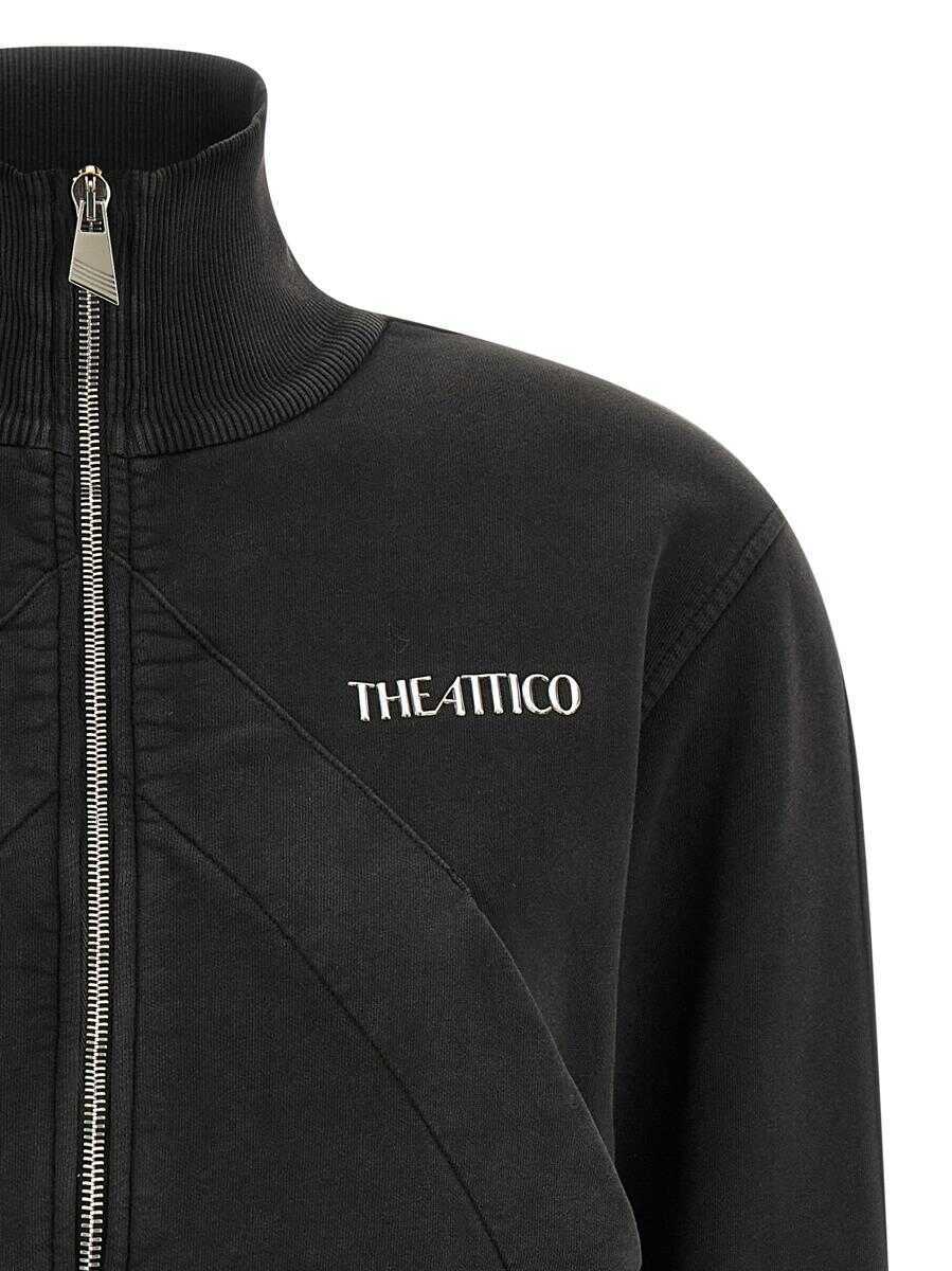 Pulovere THE ATTICO The Attico Zip Sweatshirt Black Femei (BM 18689376) 3