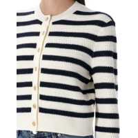 Imbracaminte Dama pagina 329 - Cardigane A.P.C. A.P.C. Manon Cardigan ECRU DARK NAVY STRIPE Femei (BM 18689622) - B-mall.ro