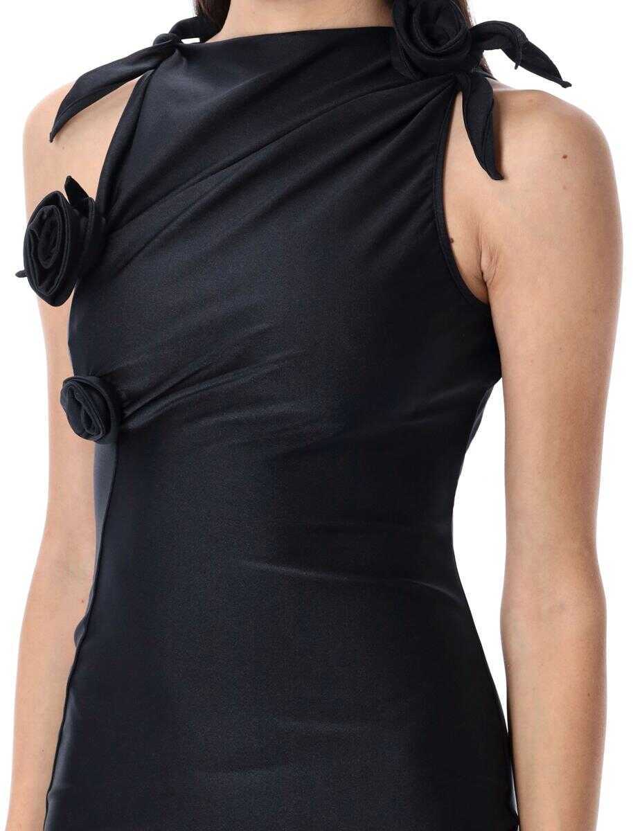 Rochii COPERNI Coperni Asymmetric Flower Gown Black Femei (BM 18689637) 3