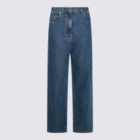 Blugi Valentino Garavani Blue Cotton Denim Jeans Femei