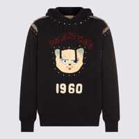 Pulovere Valentino Garavani Black Cotton Sweatshirt Barbati