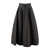 Alberta Ferretti Alberta Ferretti Grey Wool And Silk Midi Skirt GRAY