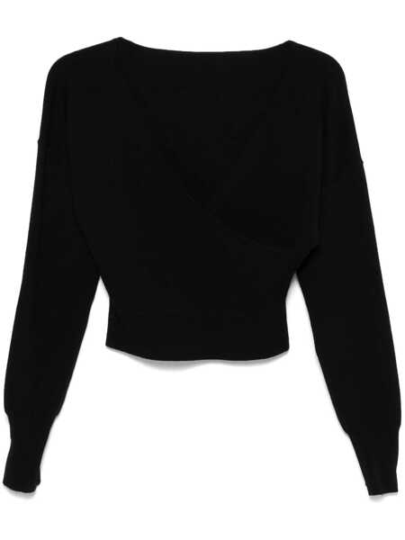 Pulovere P.A.R.O.S.H. P.A.R.O.S.H. Lime Wool And Cashmere Sweater Black Femei (BM 18691482) 1