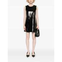 Imbracaminte Dama pagina 463 - Rochii P.A.R.O.S.H. P.A.R.O.S.H. Marilyn Leather Dress Black Femei (BM 18691491) - B-mall.ro