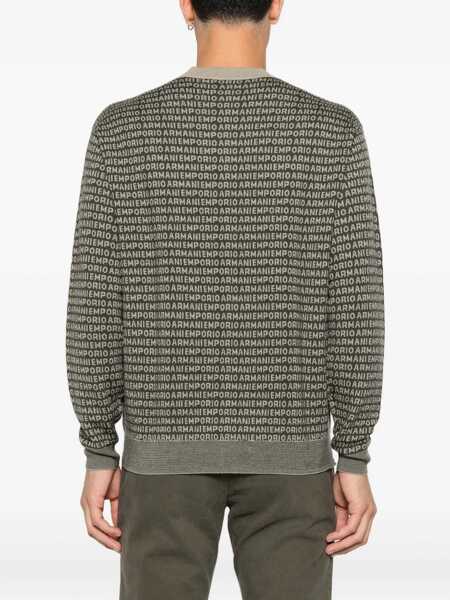 Pulovere Emporio Armani Emporio Armani Wool Crewneck Jumper GREEN Barbati (BM 18691605) 4