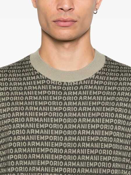 Pulovere Emporio Armani Emporio Armani Wool Crewneck Jumper GREEN Barbati (BM 18691605) 5